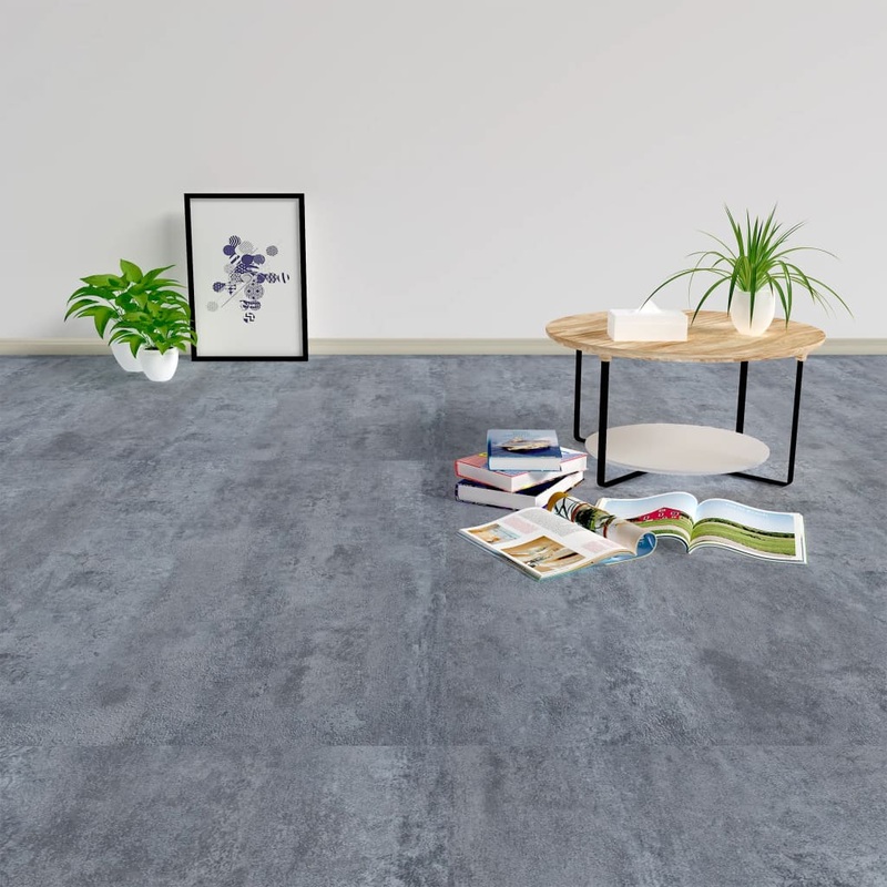 Berkfield Self-adhesive Flooring Planks 5.11 m__ PVC Grey Marble
