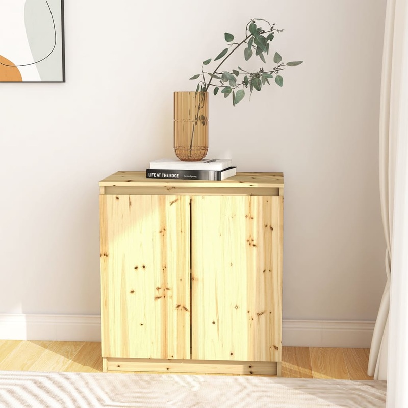 Berkfield Side Cabinet 60x36x65 cm Solid Firwood
