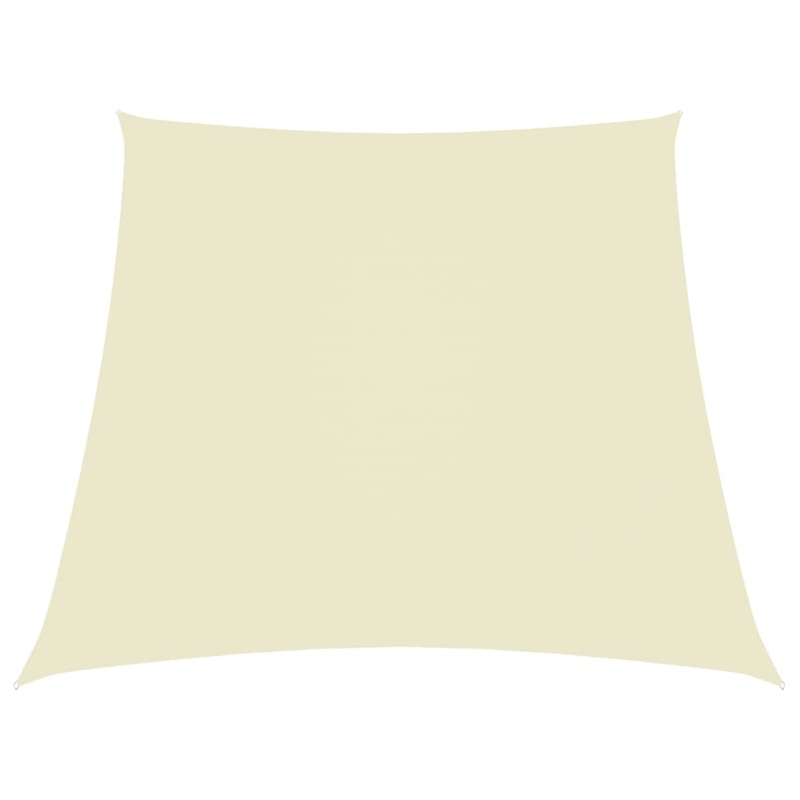 Berkfield Sunshade Sail Oxford Fabric Trapezium 3/5×4 m Cream