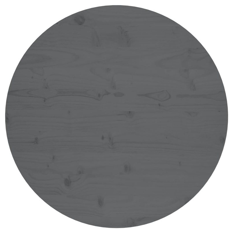Berkfield Table Top Grey _70x2.5 cm Solid Wood Pine