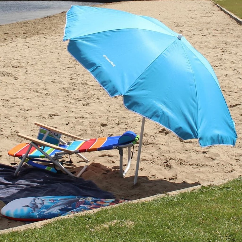 Eurotrail Beach Umbrella UPF 50+ Blue