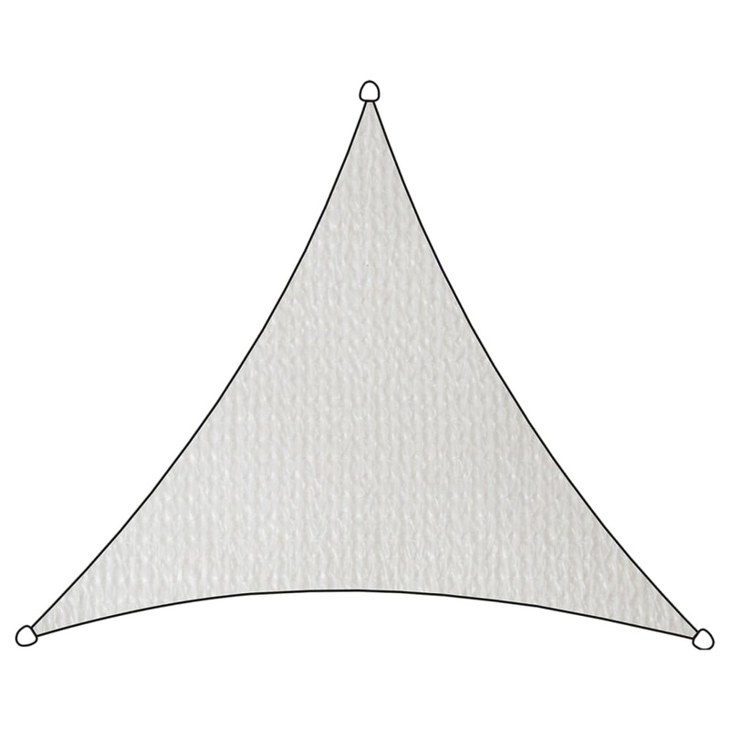 Livin’outdoor Shade Cloth Iseo HDPE Triangle 5x5x5 m White