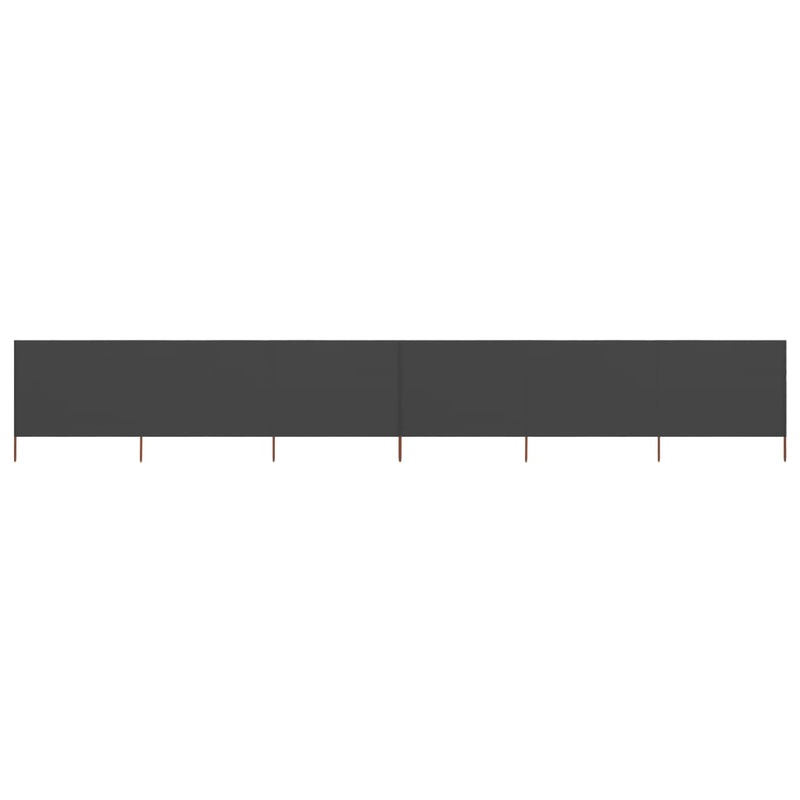 Berkfield 6-panel Wind Screen Fabric 800×120 cm Anthracite