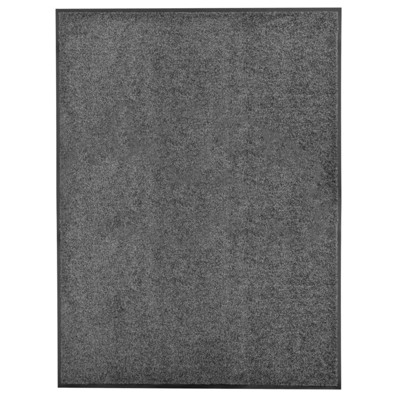 Berkfield Doormat Washable Anthracite 90×120 cm