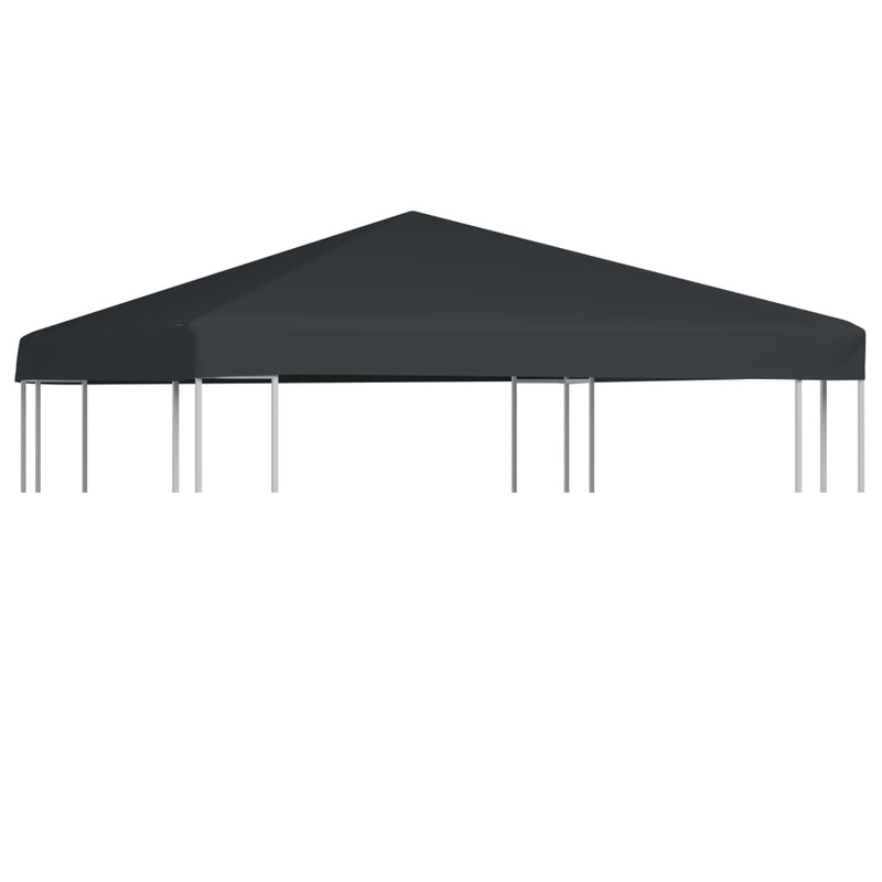 Berkfield Gazebo Top Cover 310 g/m__ 3×3 m Grey