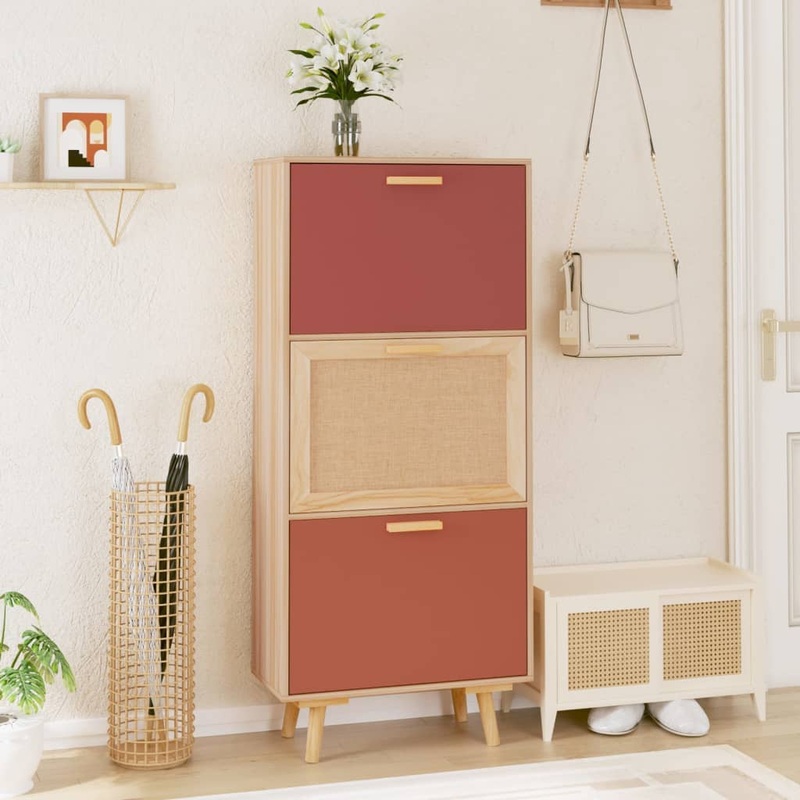 Berkfield Shoe Cabinet 52x25x120 cm Engineered Wood