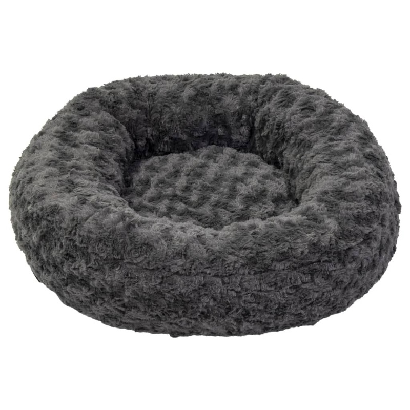 Jack and Vanilla Pet Basket Softy XS 45x45x15 cm Rosette Grey