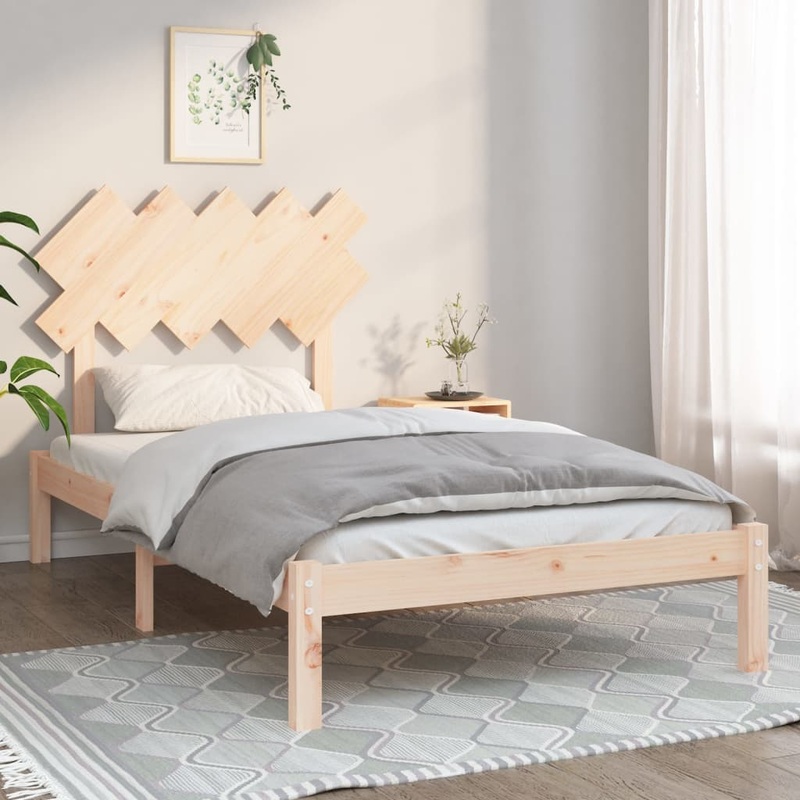 Berkfield Bed Frame 100×200 cm Solid Wood