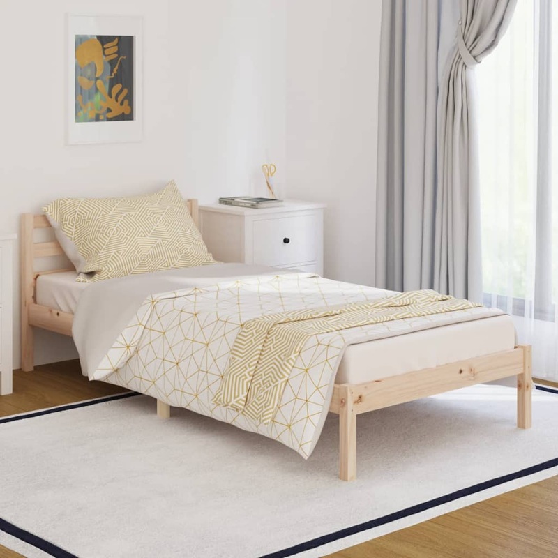 Berkfield Day Bed Solid Wood Pine 90×200 cm