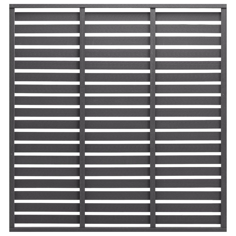 Berkfield Fence Panel WPC 180×180 cm Grey