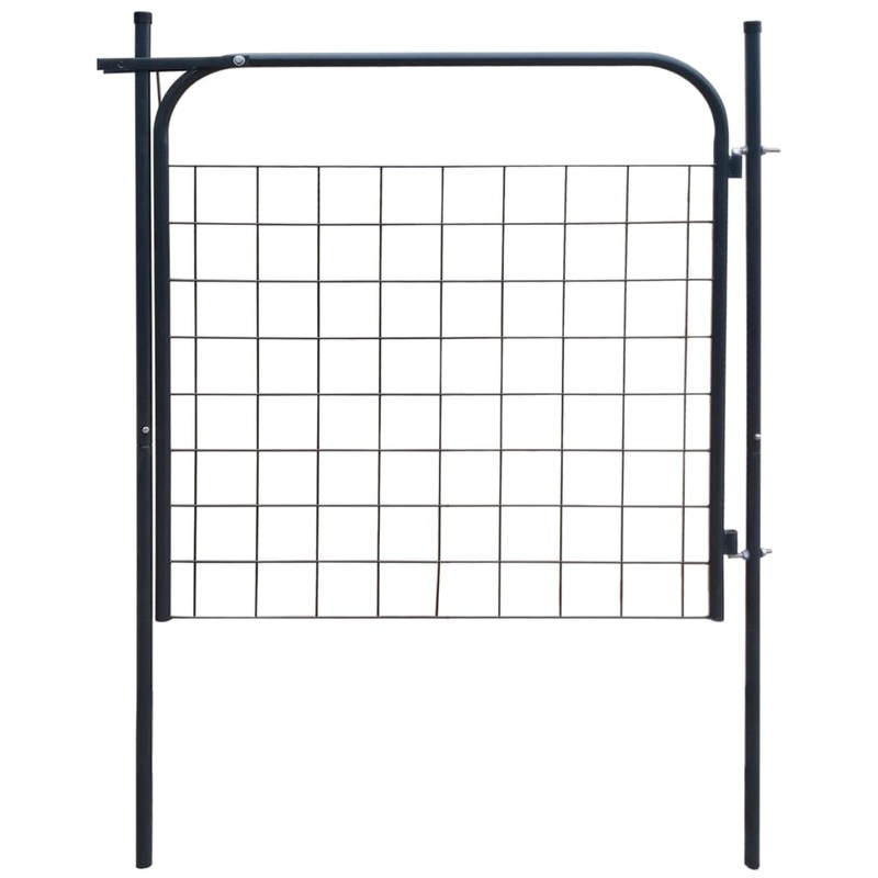 Berkfield Garden Fence Gate 100×100 cm Anthracite