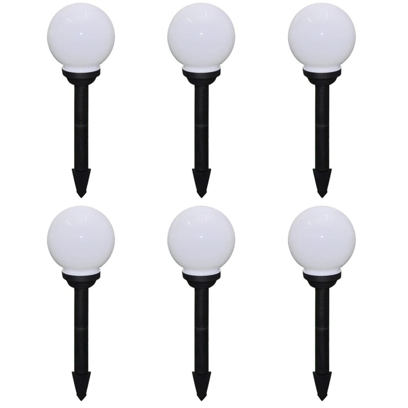 Berkfield Outdoor Pathway Lamps 6 pcs LED 20 cm with Ground Spike