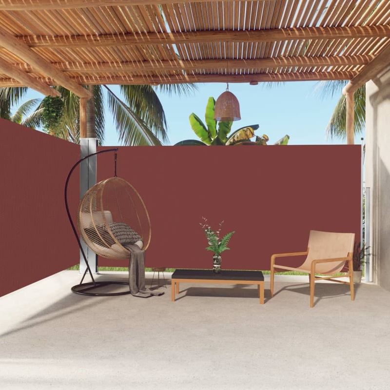 Berkfield Retractable Side Awning Brown 180×600 cm