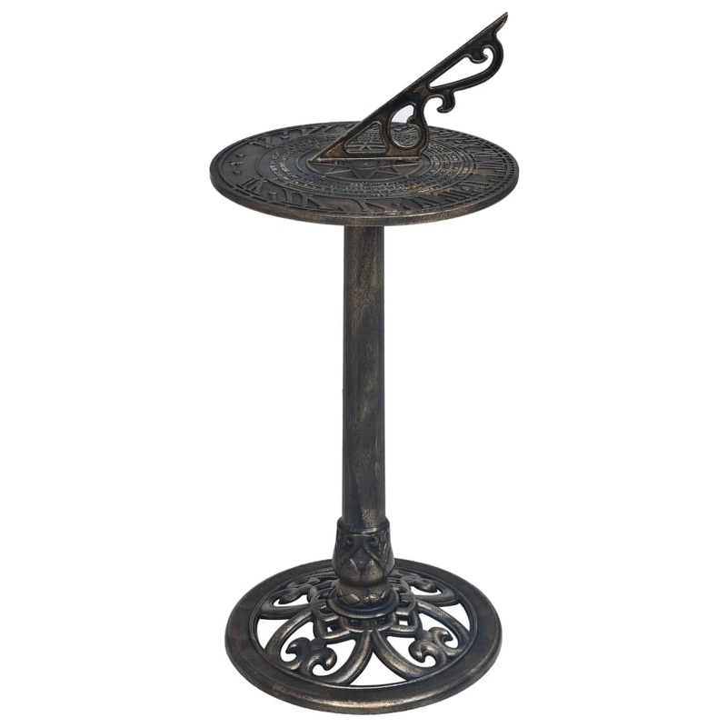 Berkfield Sundial Bronze 35.5×82 cm Plastic