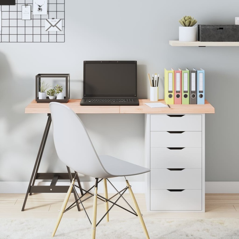 Berkfield Table Top 120x60x4 cm Untreated Solid Wood Oak