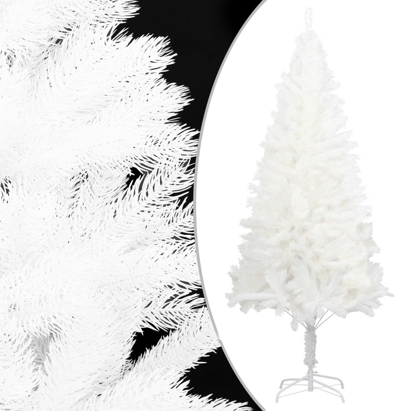 Berkfield Artificial Christmas Tree Lifelike Needles White 180 cm
