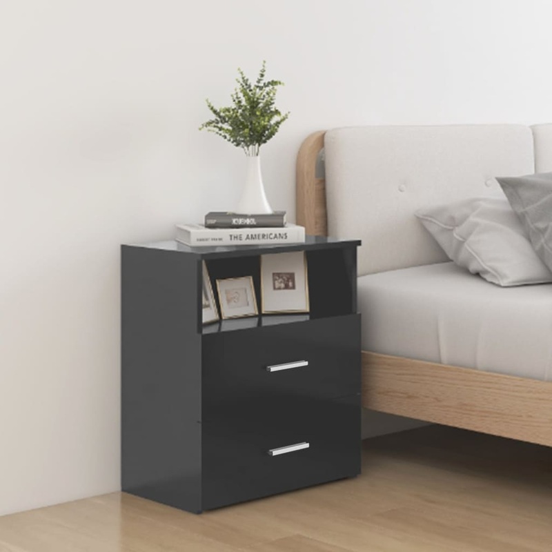 Berkfield Bed Cabinet Grey 50x32x60 cm