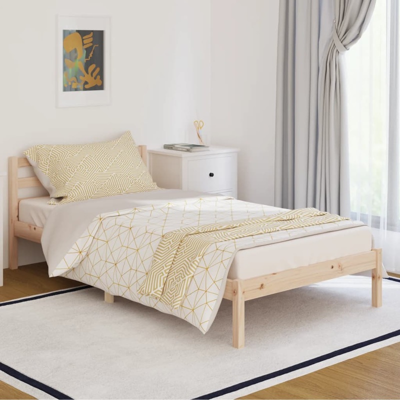 Berkfield Day Bed Solid Wood Pine 100×200 cm