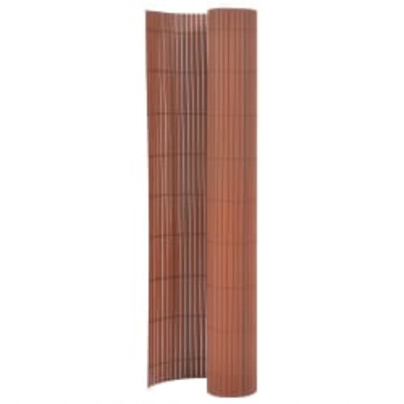 Berkfield Double-Sided Garden Fence 110×500 cm Brown