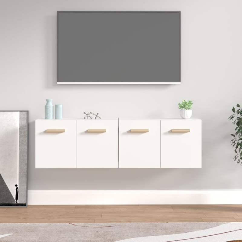 Berkfield Wall Cabinets 2 pcs White 60×36.5×35 cm Engineered Wood