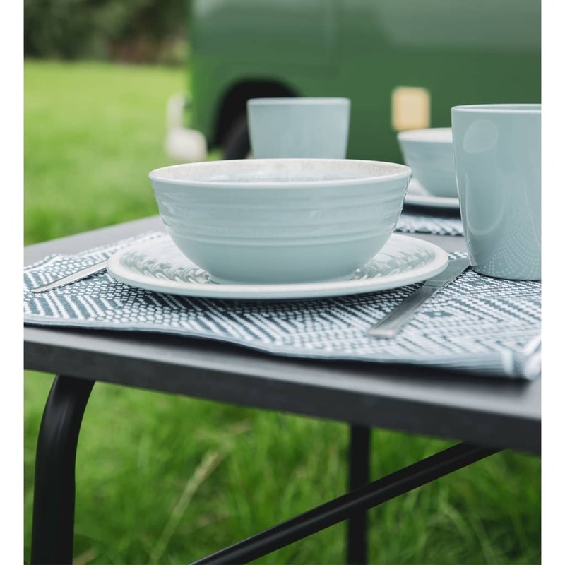 Travellife 12 Piece Luxury Dinnerware Set Dnia Light Grey