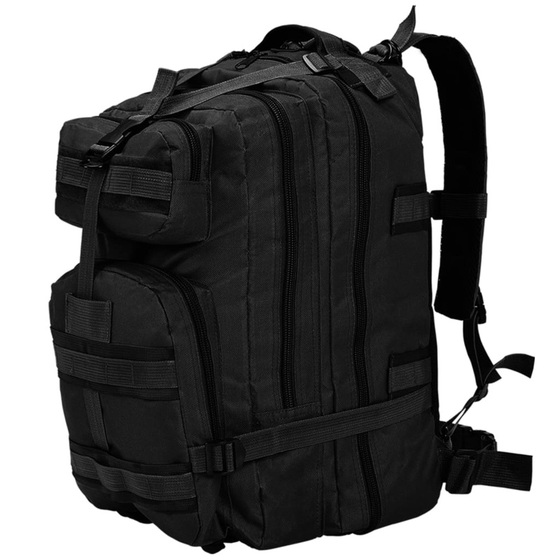 Berkfield Army-Style Backpack 50 L Black