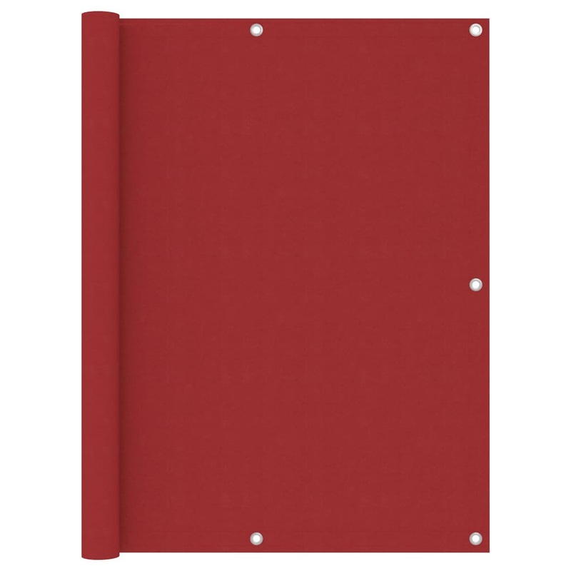 Berkfield Balcony Screen Red 120×500 cm Oxford Fabric