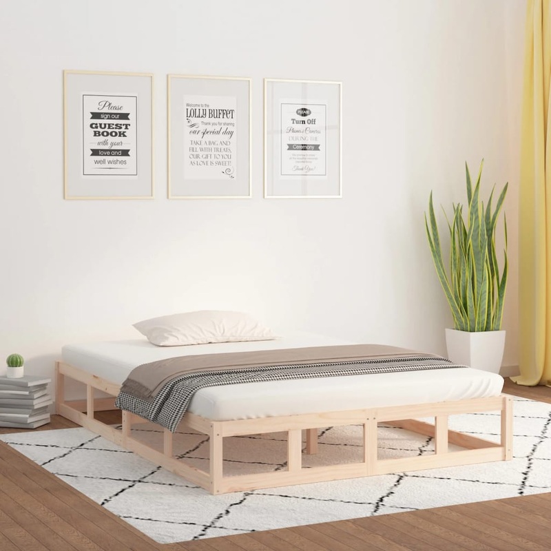 Berkfield Bed Frame 120×200 cm Solid Wood