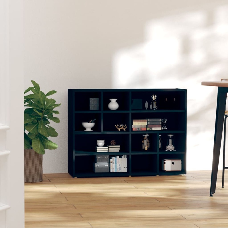 Berkfield Side Cabinet Black 97x32x72 cm Engineered Wood