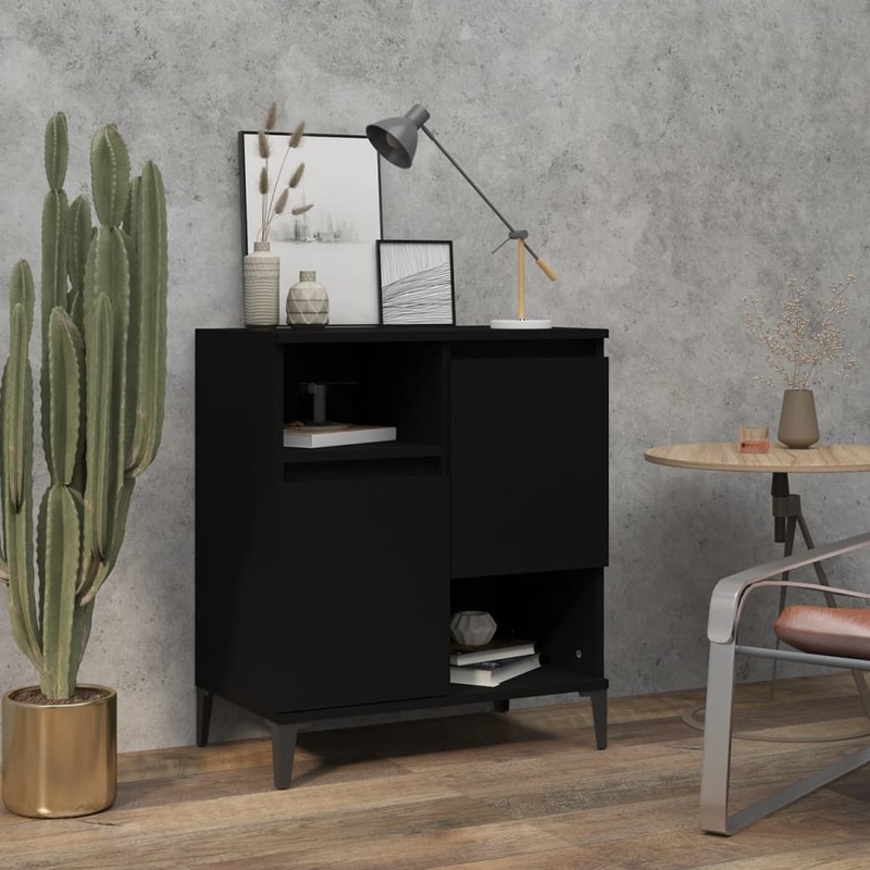 Berkfield Sideboard Black 60x35x70 cm Engineered Wood