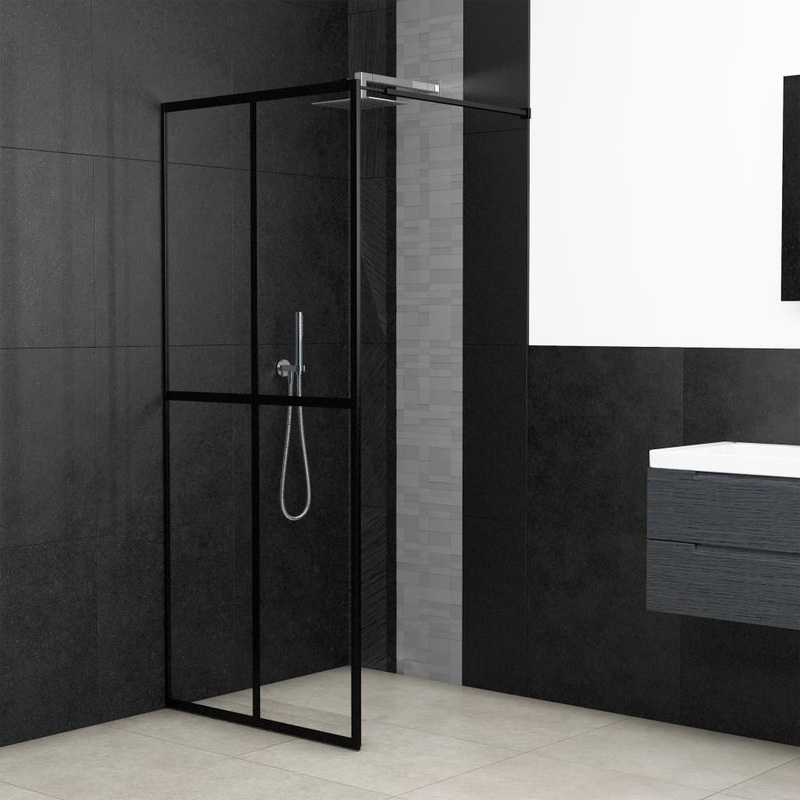 Berkfield Walk-in Shower Screen Clear Tempered Glass 100×195 cm