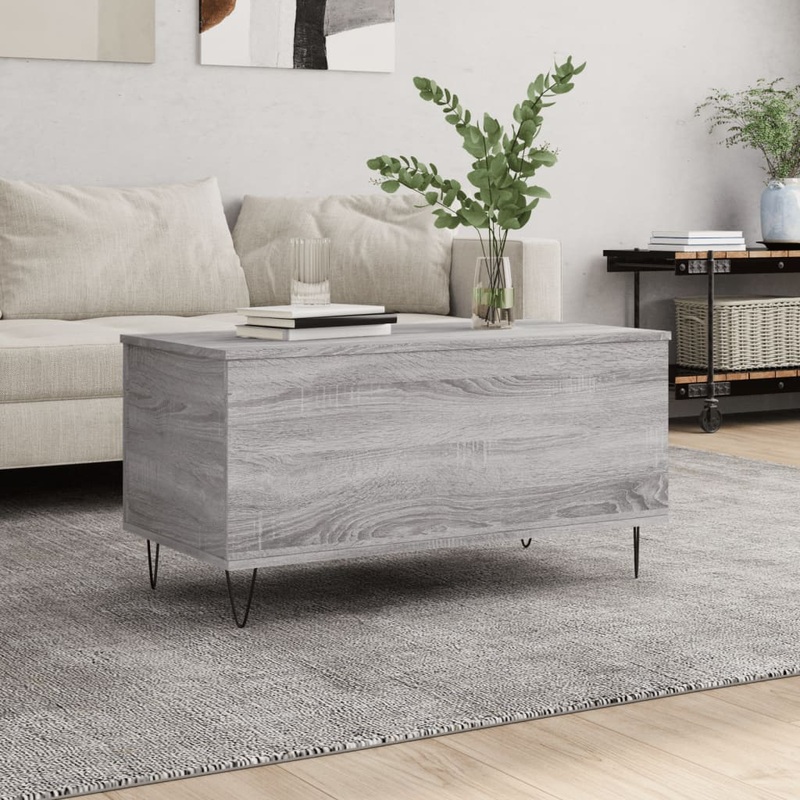 Berkfield Coffee Table Grey Sonoma 90×44.5×45 cm Engineered Wood