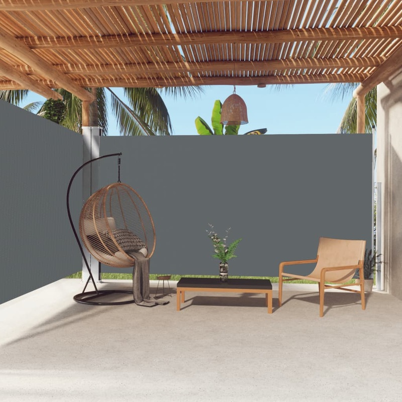 Berkfield Retractable Side Awning Anthracite 200×600 cm