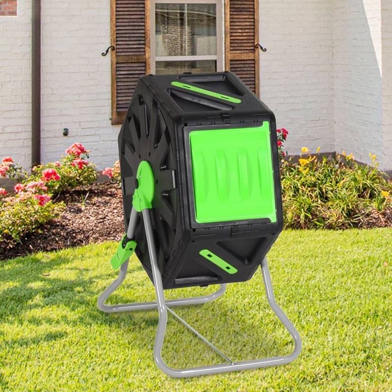 Berkfield Tumbling Composter 60x43x74 cm 70 L Polypropylene