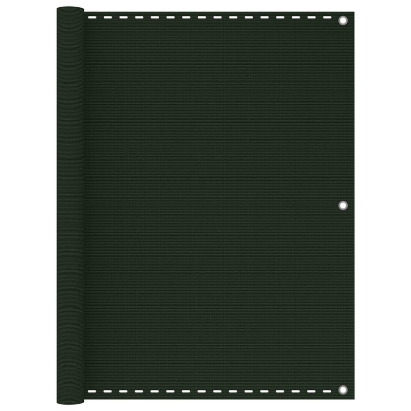 Berkfield Balcony Screen Dark Green 120×300 cm HDPE