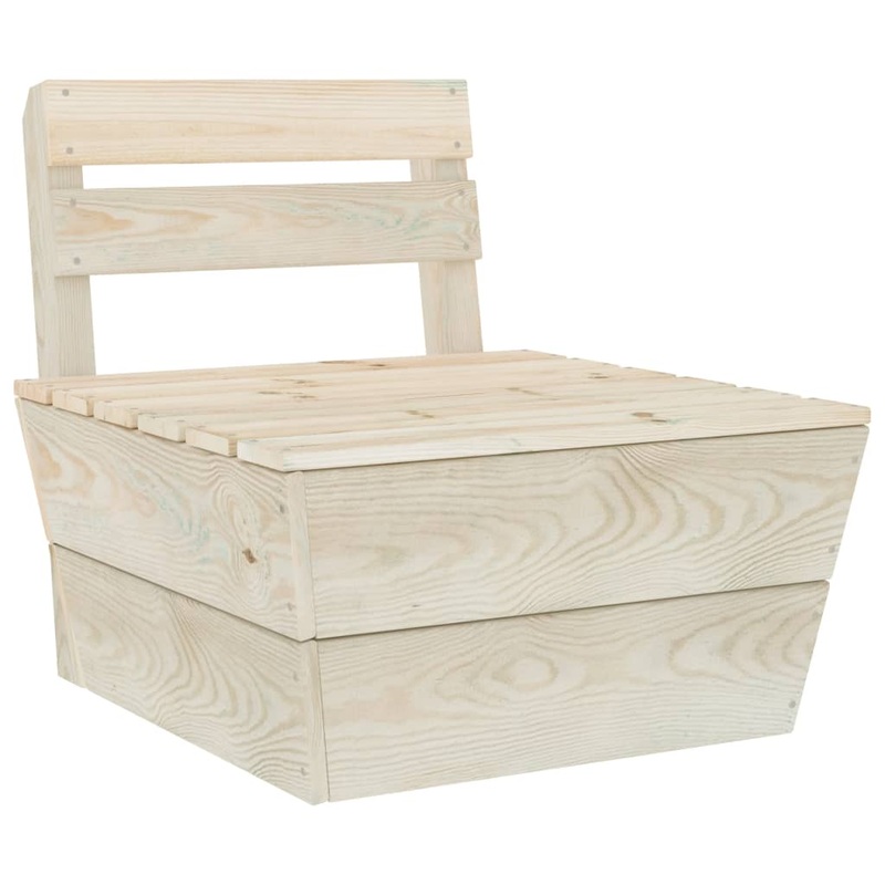 Berkfield Sectional Pallet Middle Sofa Impregnated Spruce Wood