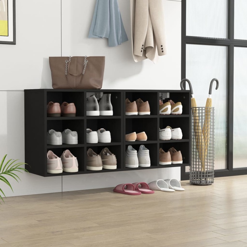 Berkfield Shoe Cabinets 2 pcs Black 52.5x30x50 cm