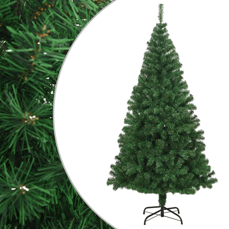 Berkfield Artificial Christmas Tree with Thick Branches Green 240 cm PVC