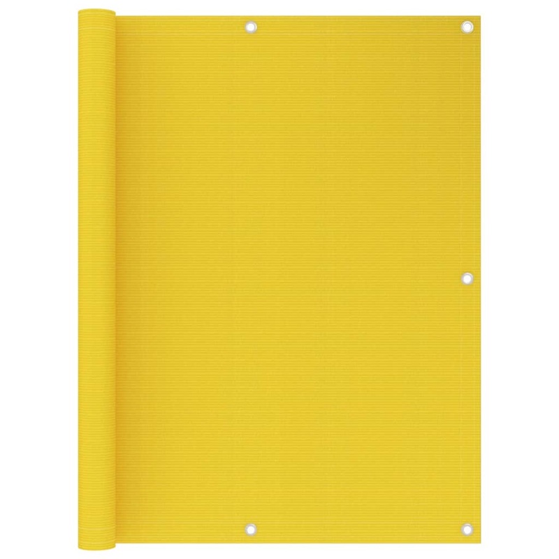 Berkfield Balcony Screen Yellow 120×300 cm HDPE