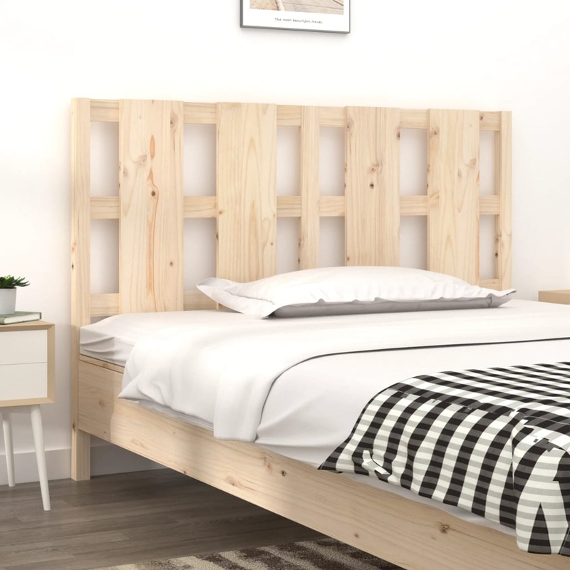 Berkfield Bed Headboard 125.5x4x100 cm Solid Wood Pine
