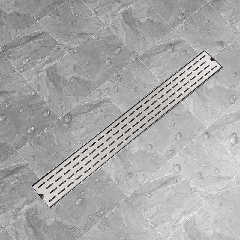 Berkfield Linear Shower Drain Line 930×140 mm Stainless Steel