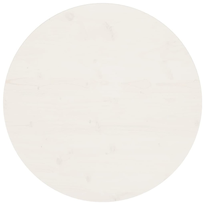Berkfield Table Top White _70x2.5 cm Solid Wood Pine