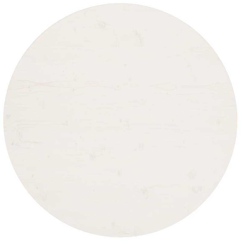 Berkfield Table Top White _90x2.5 cm Solid Wood Pine