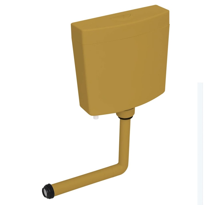 Berkfield Toilet Cistern with Bottom Water Inlet 3/6 L Curry