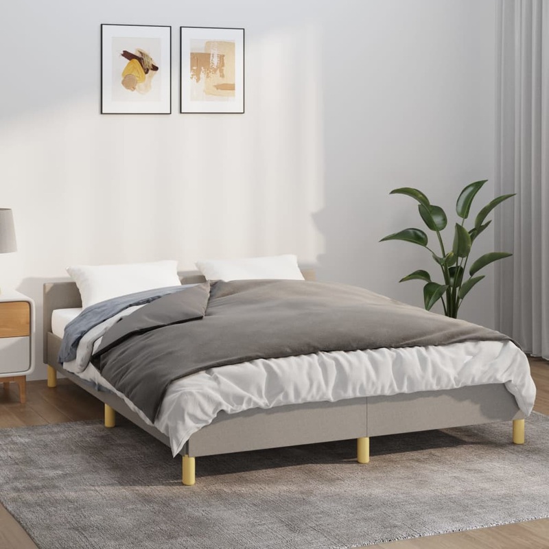 Berkfield Weighted Blanket with Cover Grey 140×200 cm 6 kg Fabric