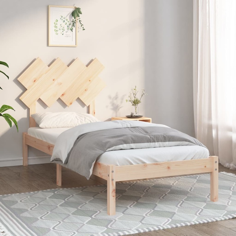 Berkfield Bed Frame 90×200 cm Solid Wood