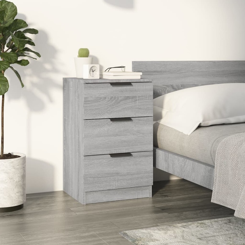 Berkfield Bedside Cabinet Grey Sonoma 40x36x65 cm