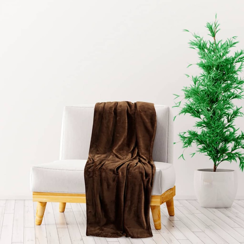 Berkfield Blanket Cocoa Brown 200×240 cm Polyester