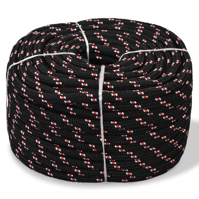 Berkfield Marine Rope Polypropylene 14 mm 50 m Black
