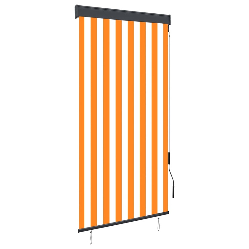 Berkfield Outdoor Roller Blind 80×250 cm White and Orange